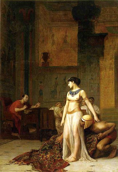 Cleopatra and Julius Caesar
